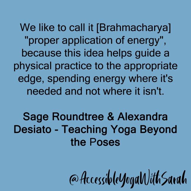 Blue colour block with the quote text on top.