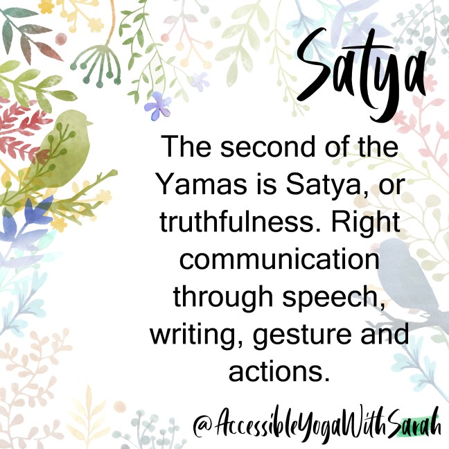 Various watercolour images accompanied by a description of Satya