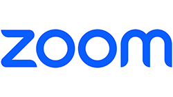 Blue zoom logo